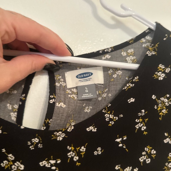 Old Navy Black Floral Mini Dress - Picture 4 of 7